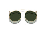 Moscot Dolt Clip Sonnenclip, Frontansicht Gold, G-15 Gläser
