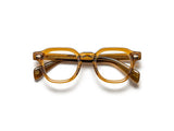 Moscot Dolt Brille, Frontansicht Cognac