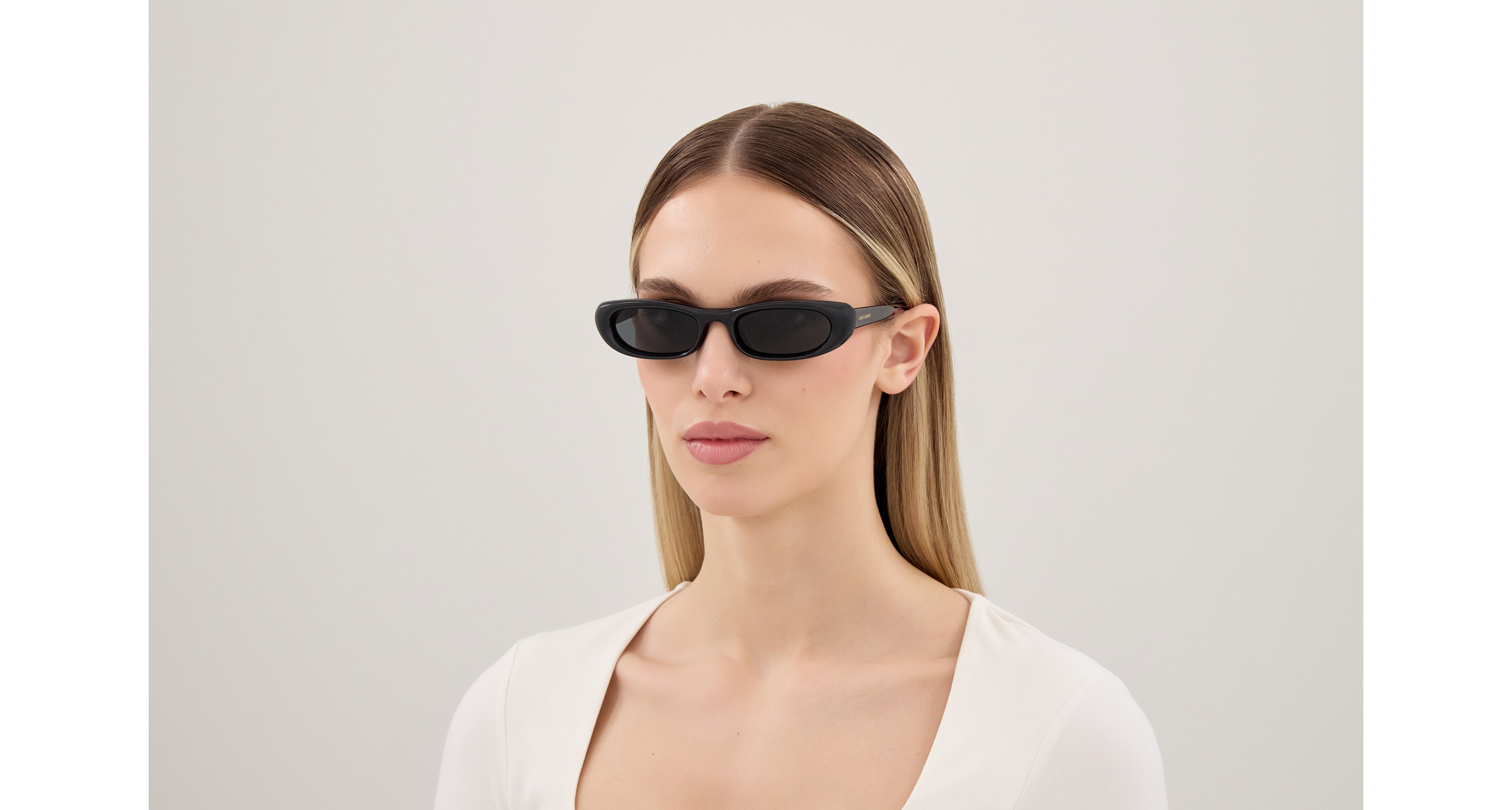 Saint Laurent 557 SHADE PLUMP Schwarz (001), Ansicht 4