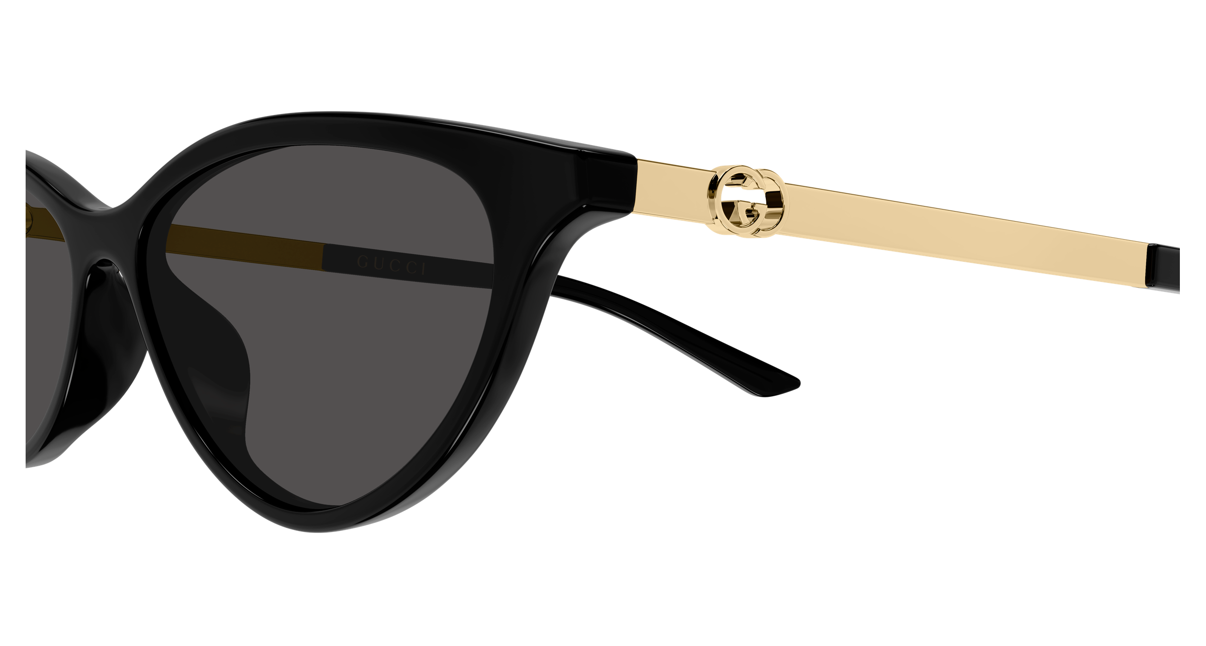 Gucci 2211S Schwarz/Gold/Grau (001), Ansicht 3