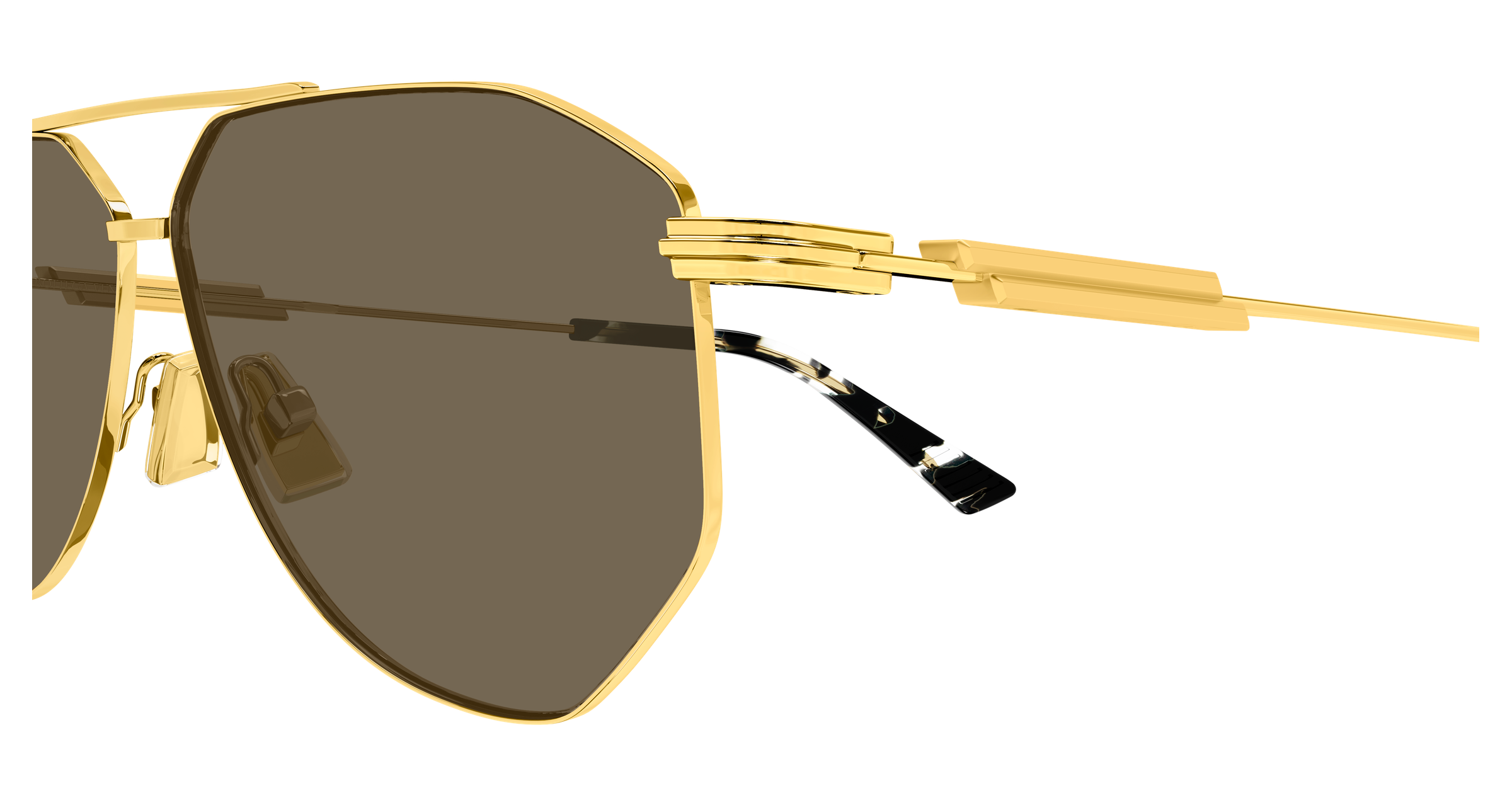 Bottega Veneta 1508S Gold/Braun (003), Ansicht 3