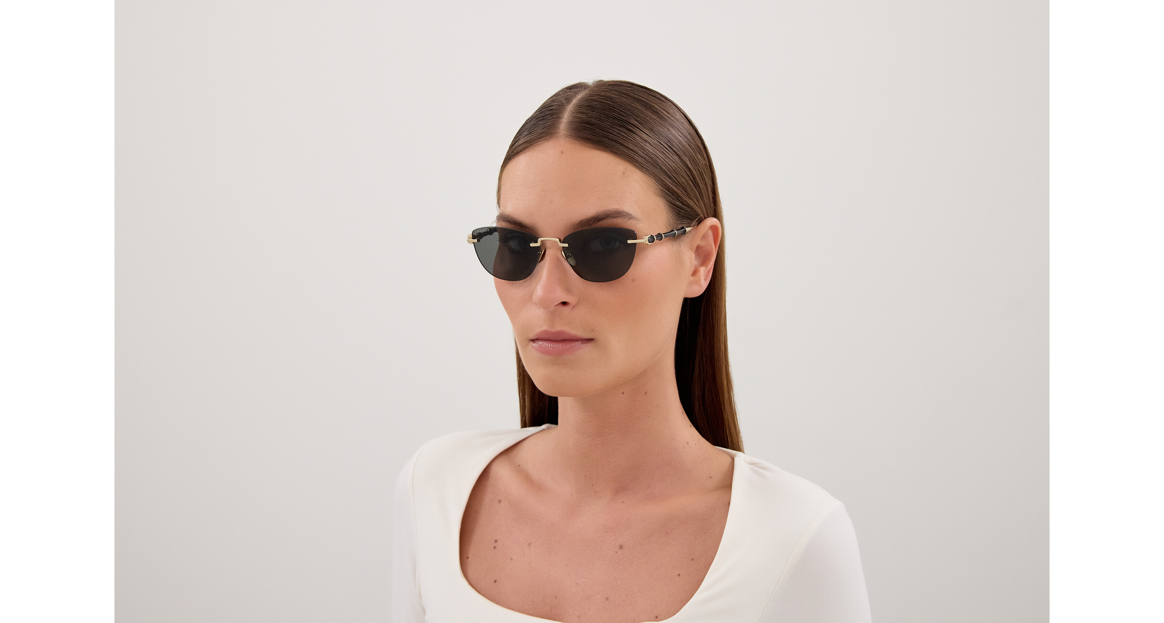 Gucci 2063S Gold/Grau (002), Ansicht 5