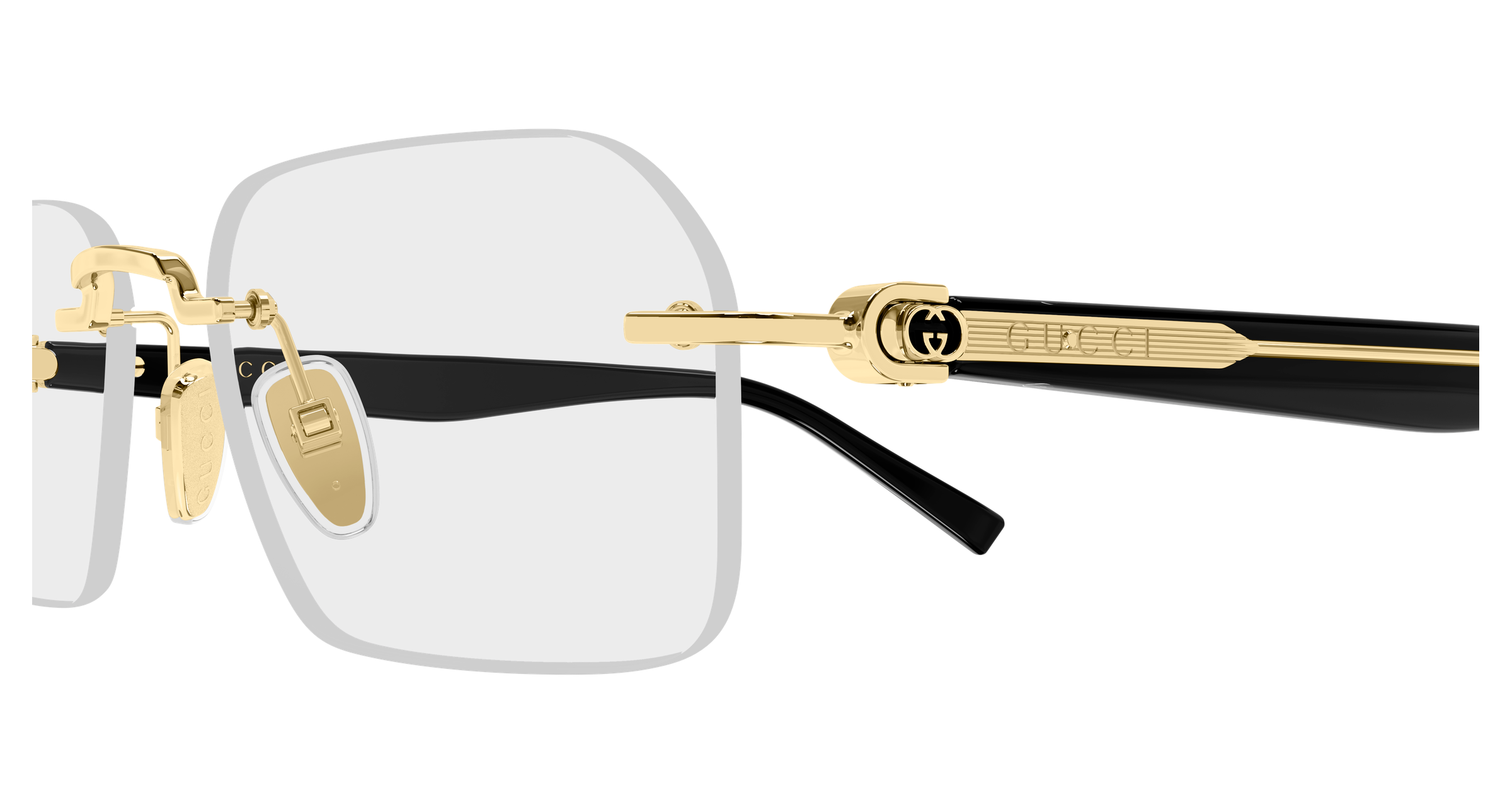 Gucci 2260O Gold/Schwarz (001), Ansicht 3