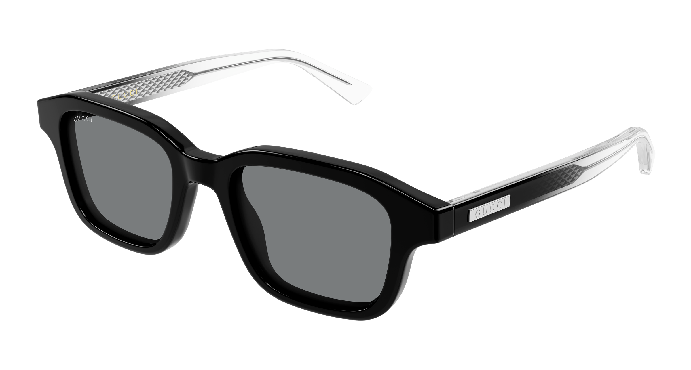 Gucci 2247S Schwarz/Kristall/Grau (003), Ansicht 2
