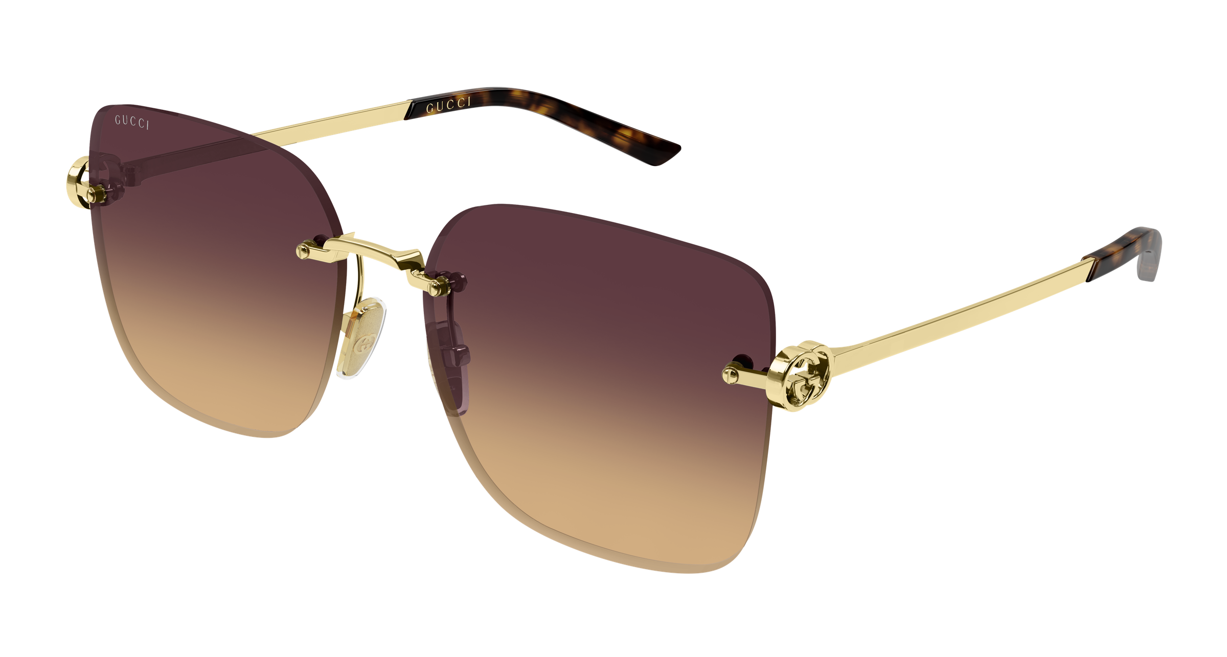 Gucci 2229SA Gold/Rot (003), Ansicht 2