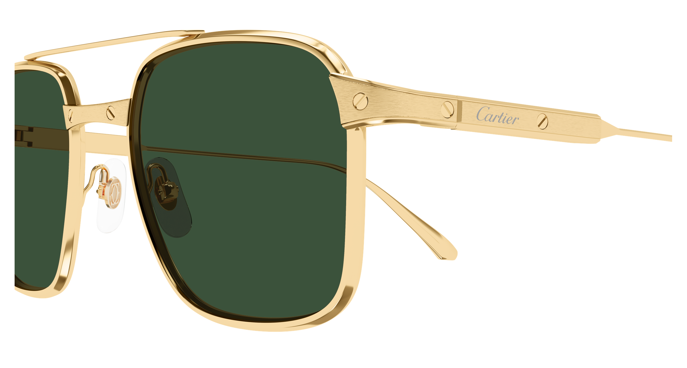 Cartier 610S Gold/Grün (002), Ansicht 3