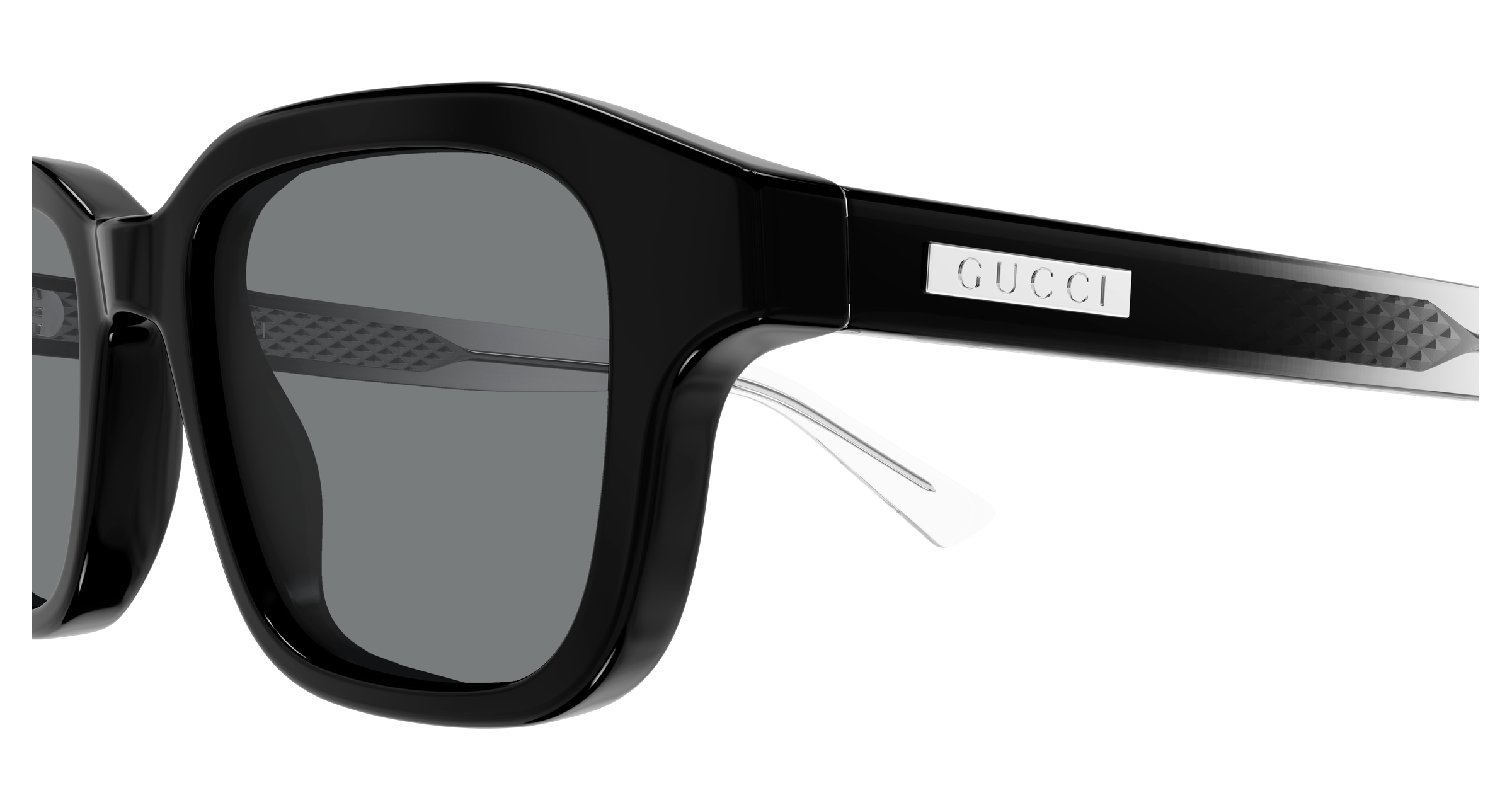 Gucci 2247S Schwarz/Kristall/Grau (003), Ansicht 3