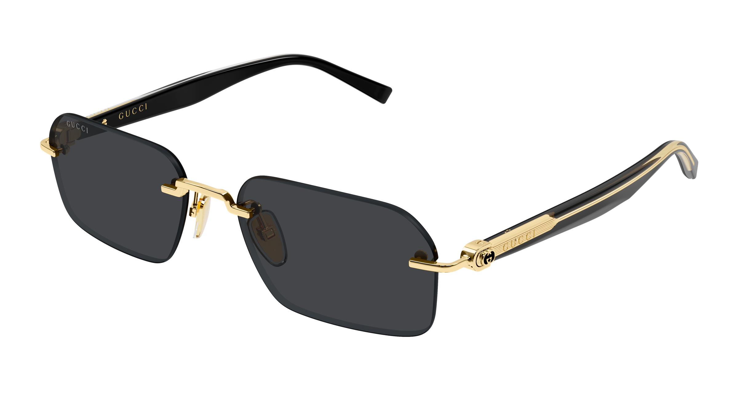 Gucci 2259S Gold/Schwarz/Grau (001), Ansicht 2