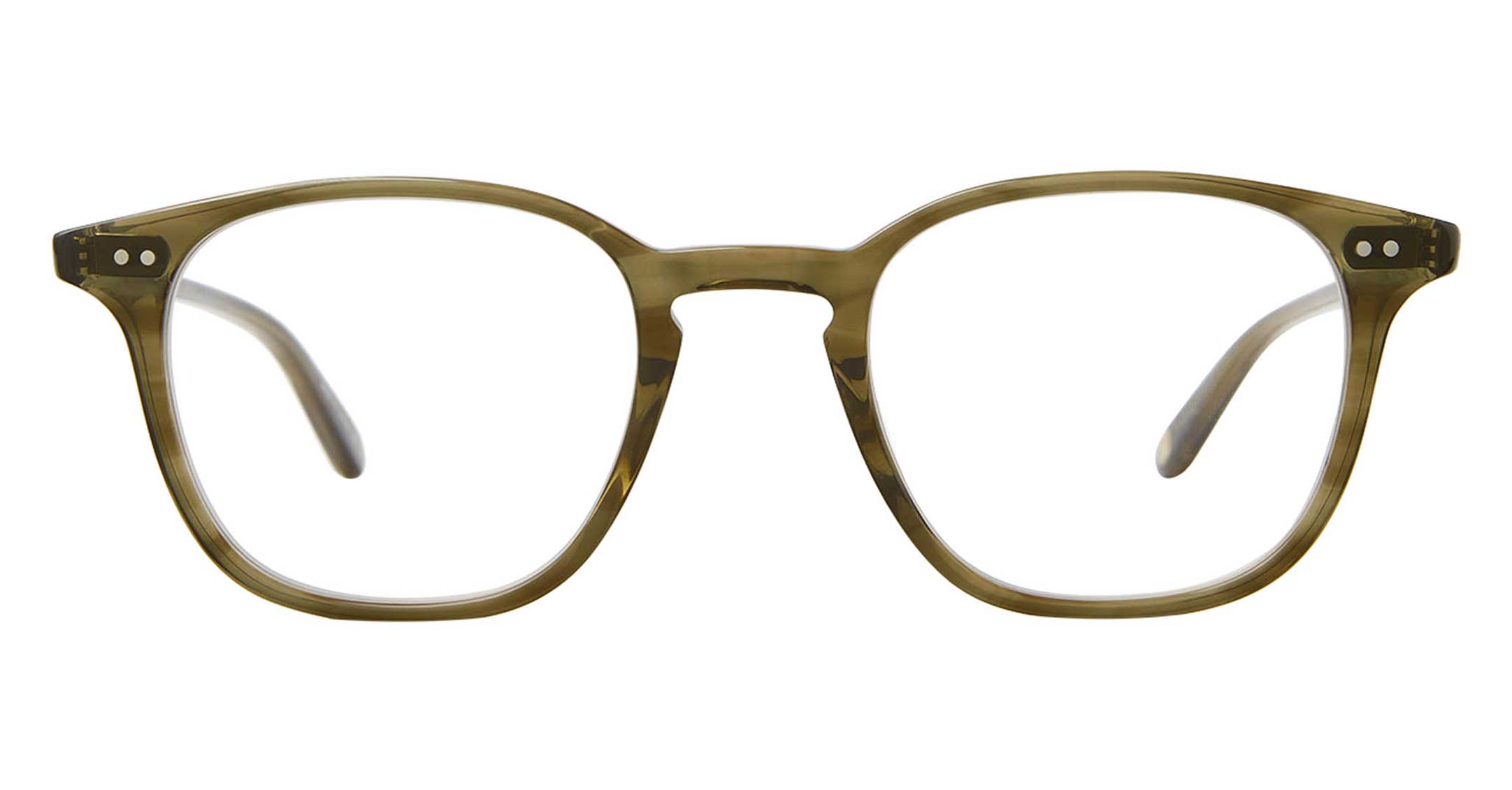Garrett Leight Clark Brille, Frontansicht Olive (OT)