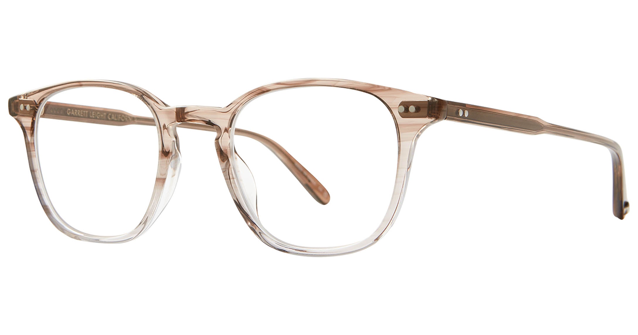 Garrett Leight Clark Brille, Schrägansicht Sandstorm (SASTM)