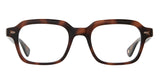 Garrett Leight OG Freddy P Brille, Frontansicht Spotted Brown Shell (SPBRNSH)