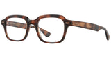Garrett Leight OG Freddy P Brille, Schrägansicht Spotted Brown Shell (SPBRNSH)