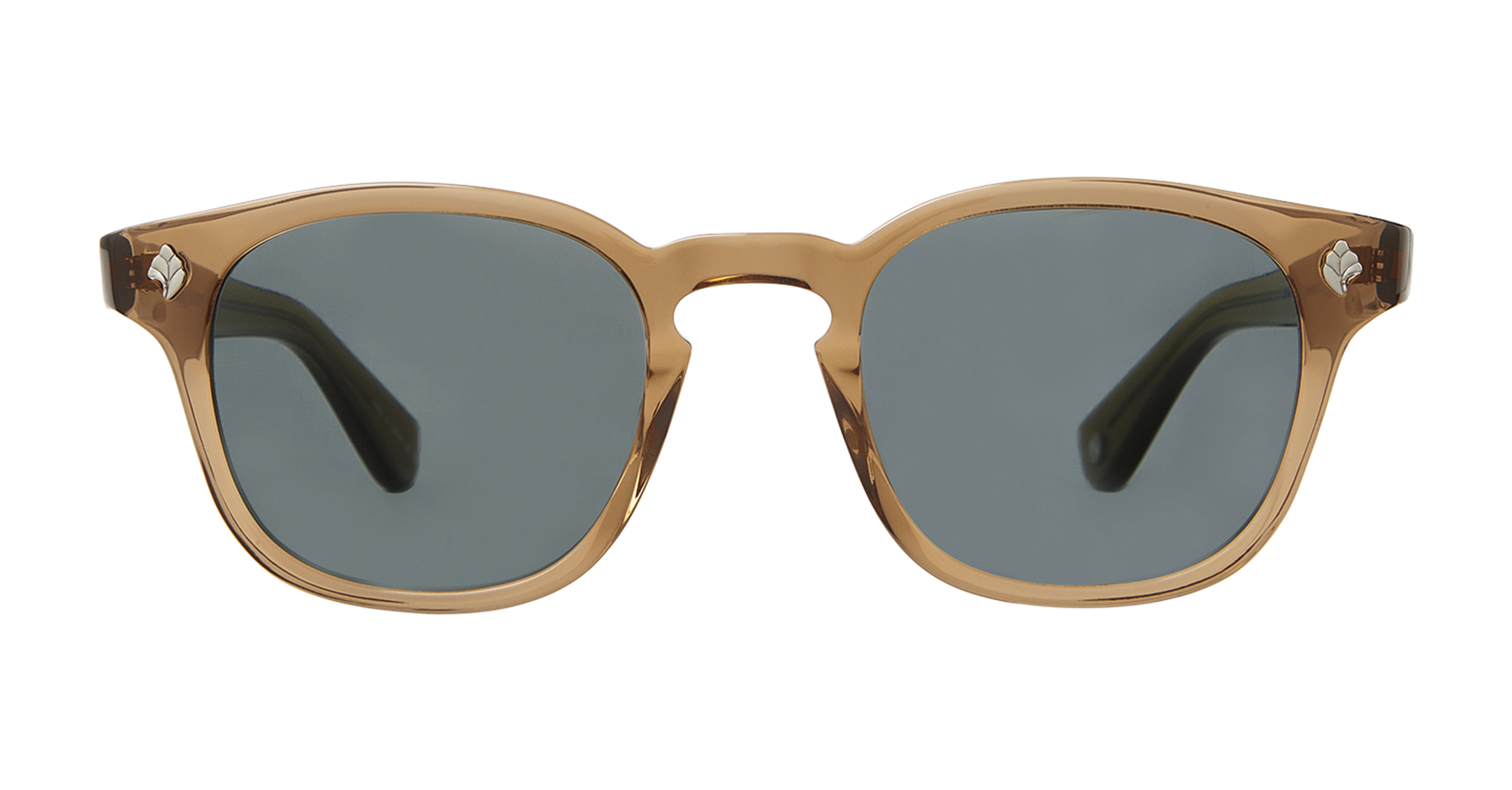 Garrett Leight Ace Sun Sonnenbrille, Frontansicht Caramel