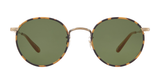 Garrett Leight Wilson Sonnenbrille, Frontansicht Tortoise (TT-AH/PGN)
