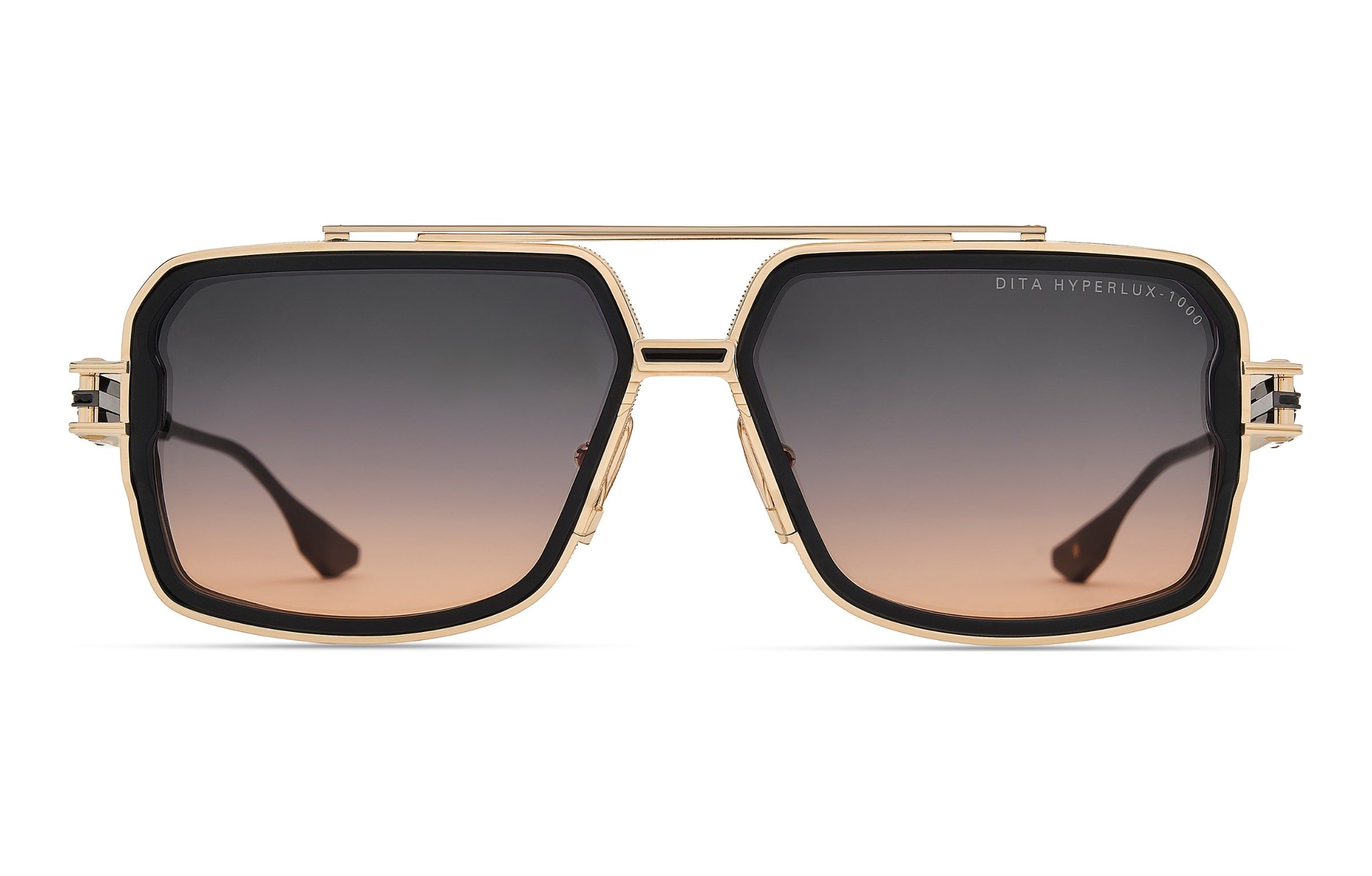 Dita Hyperlux-1000 Matte Black/White Gold/Black Iron (02), Frontansicht