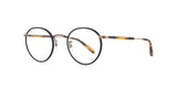 Garrett Leight Wilson Brille, Schrägansicht Gold/Matt Schwarz
