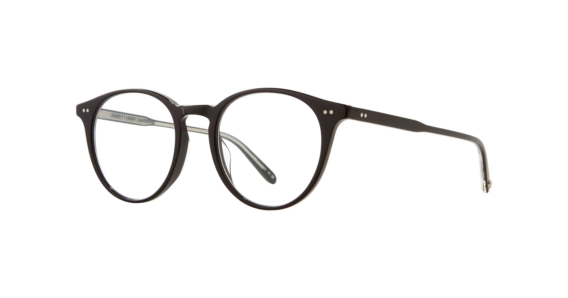 Garrett Leight Clune Brille, Schrägansicht Black
