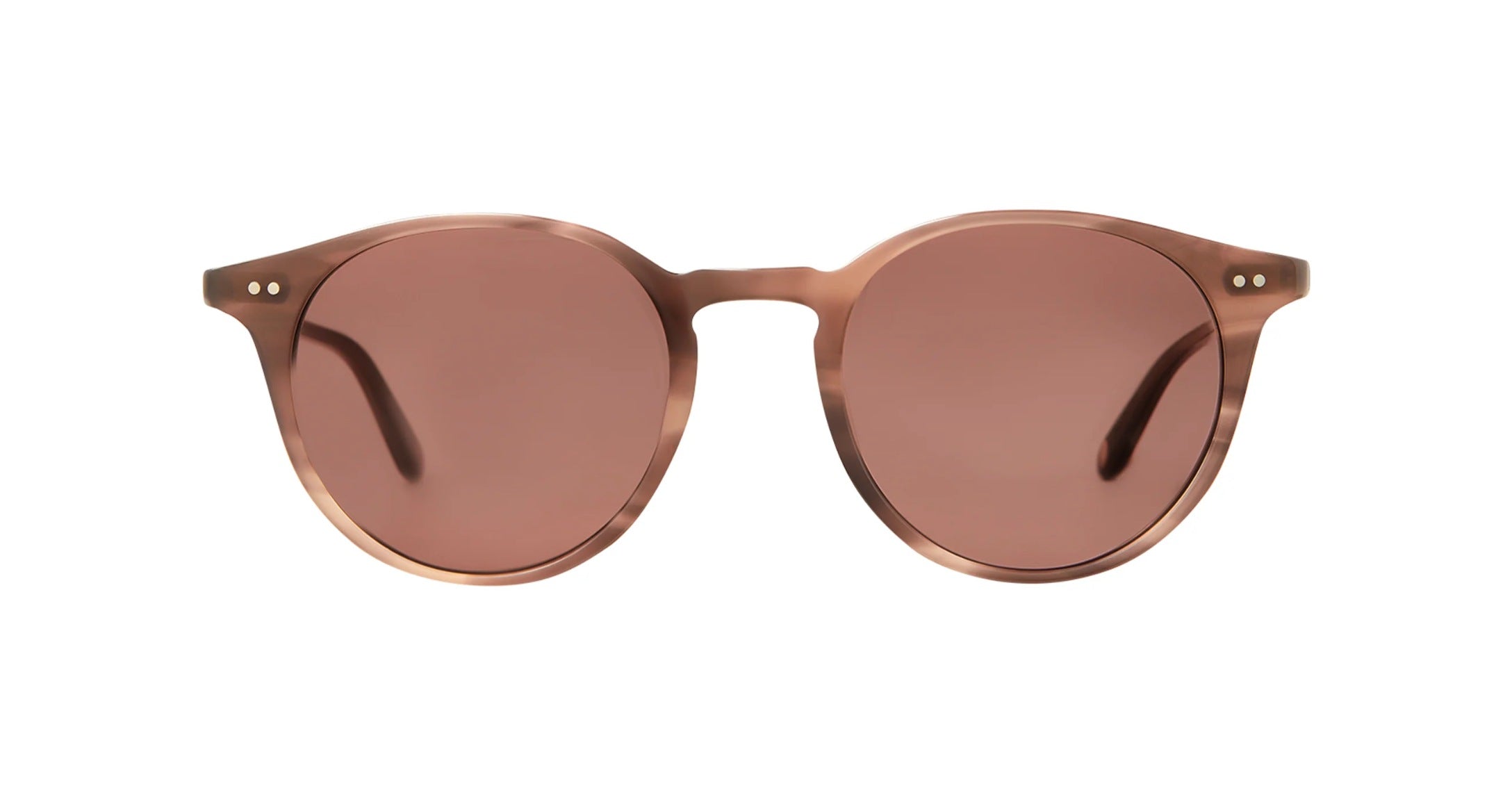 Garrett Leight Clune Sun Sonnenbrille, Frontansicht Sequoia Tortoise