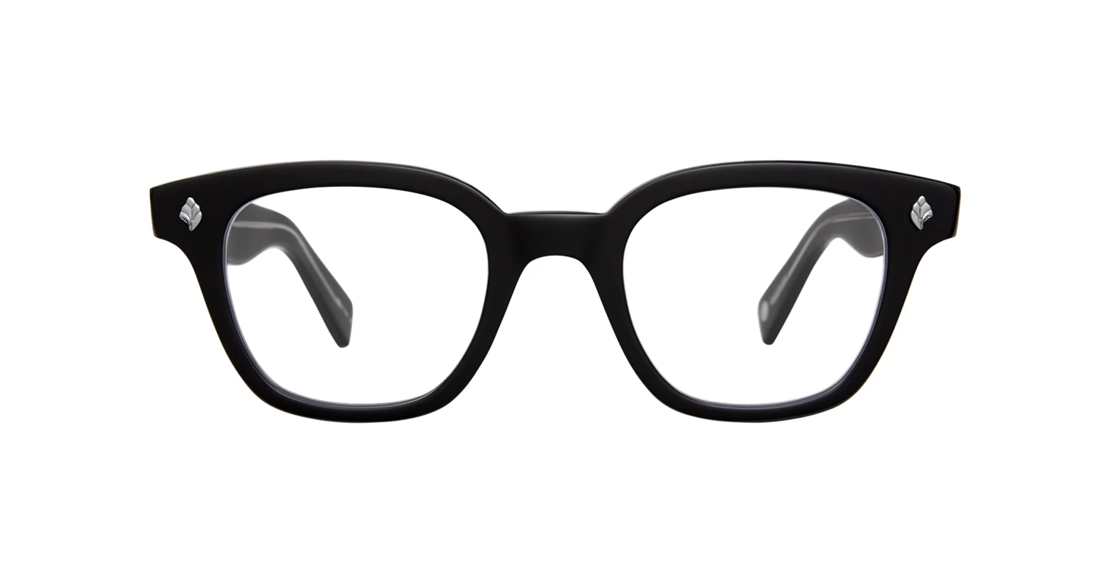 Garrett Leight Naples Brille, Frontansicht Schwarz