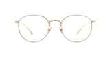 Garrett Leight Morningside M Brille, Frontansicht Gold