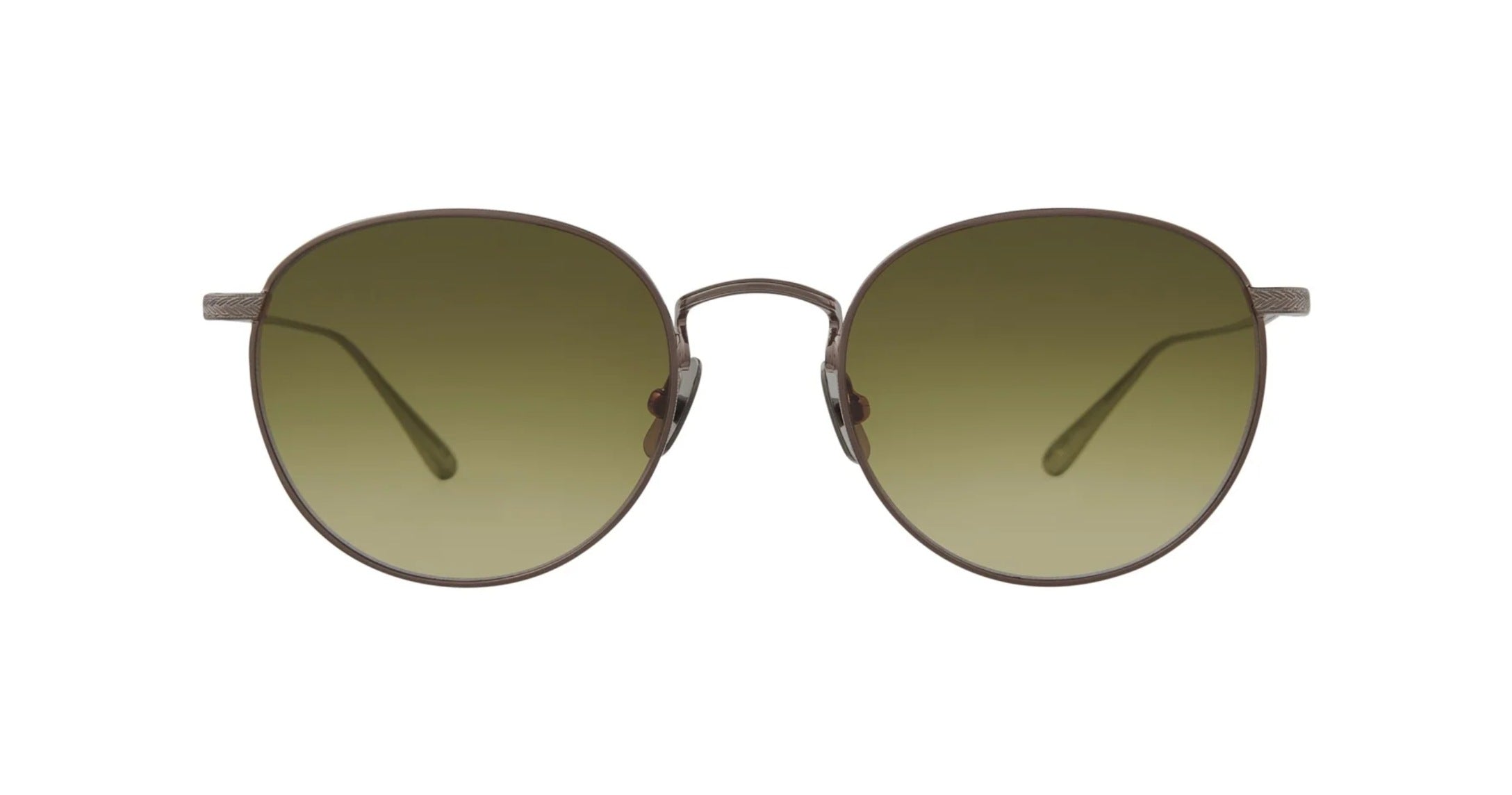 Garrett Leight Morningside M Sun Sonnenbrille, Frontansicht Bronze