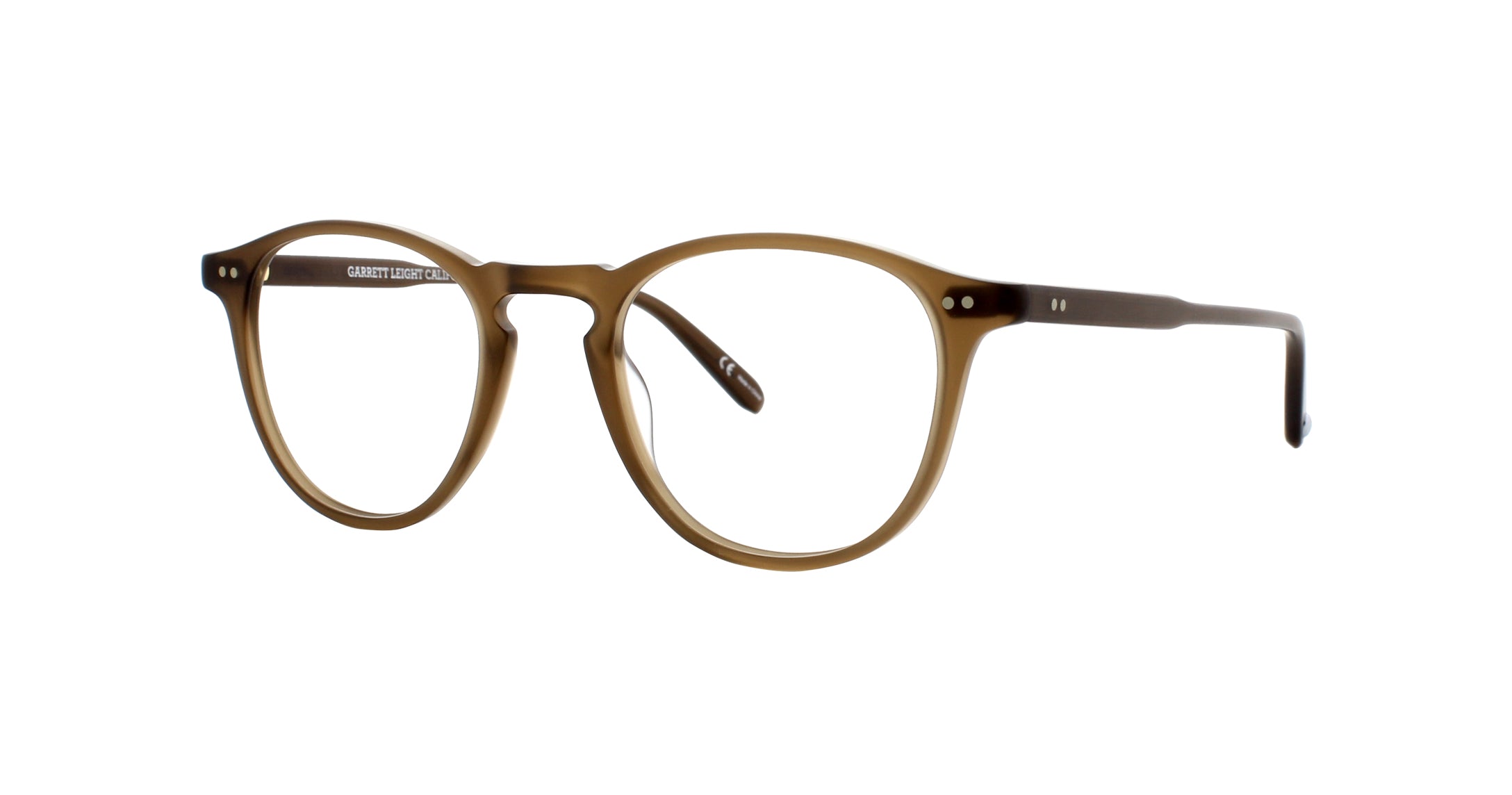 Garrett Leight Hampton Brille, Schrägansicht Matte Espresso