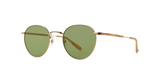 Garrett Leight Wilson M Sun Sonnenbrille, Schrägansicht Gold/Tortoise