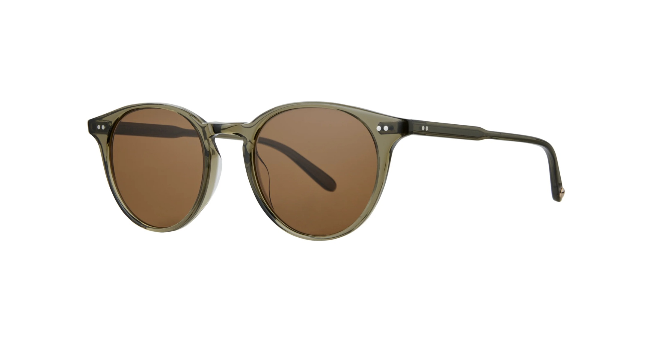 Garrett Leight Clune Sun Sonnenbrille, Schrägansicht Willow