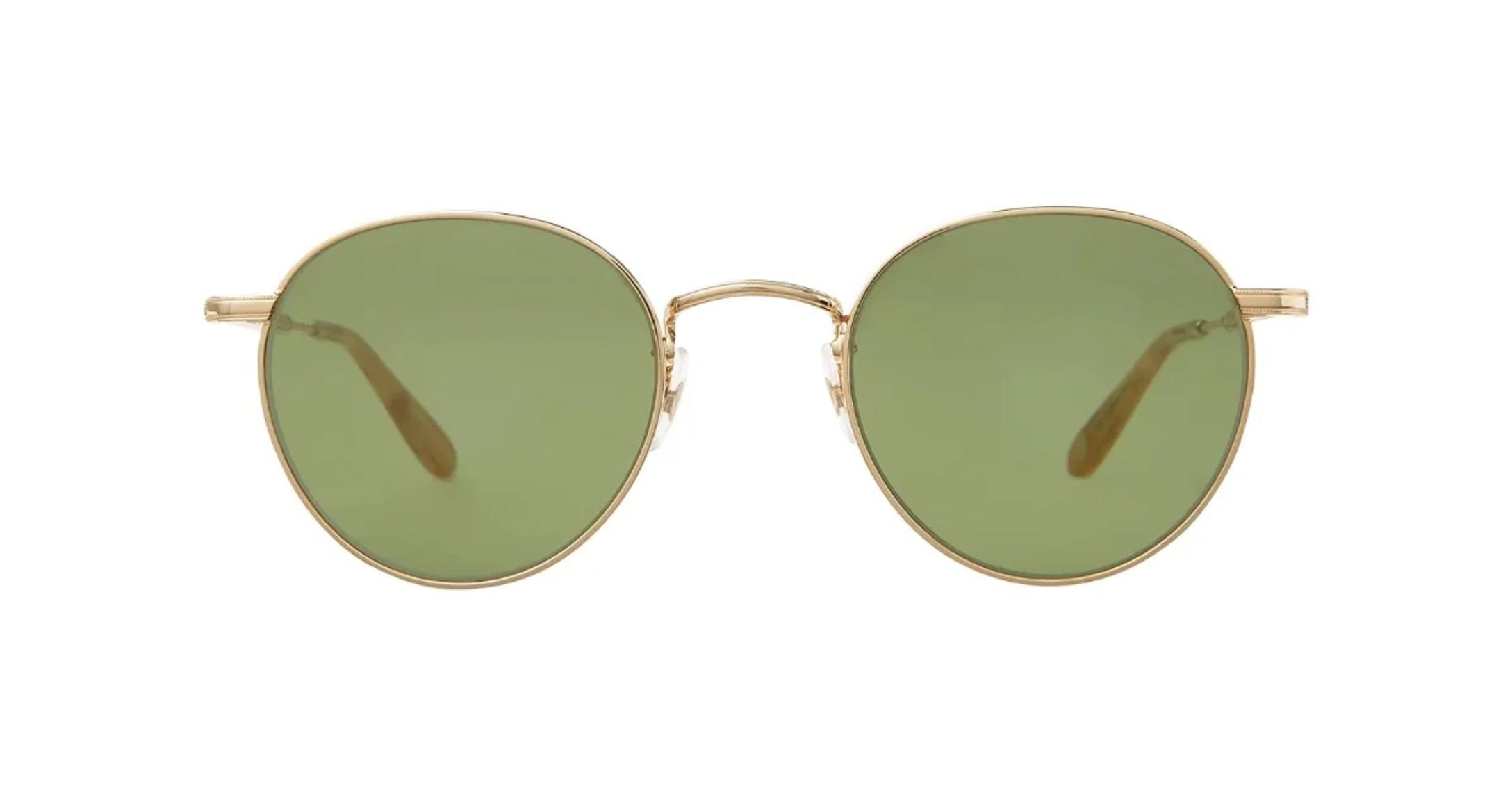 Garrett Leight Wilson M Sun Sonnenbrille, Frontansicht Gold/Tortoise