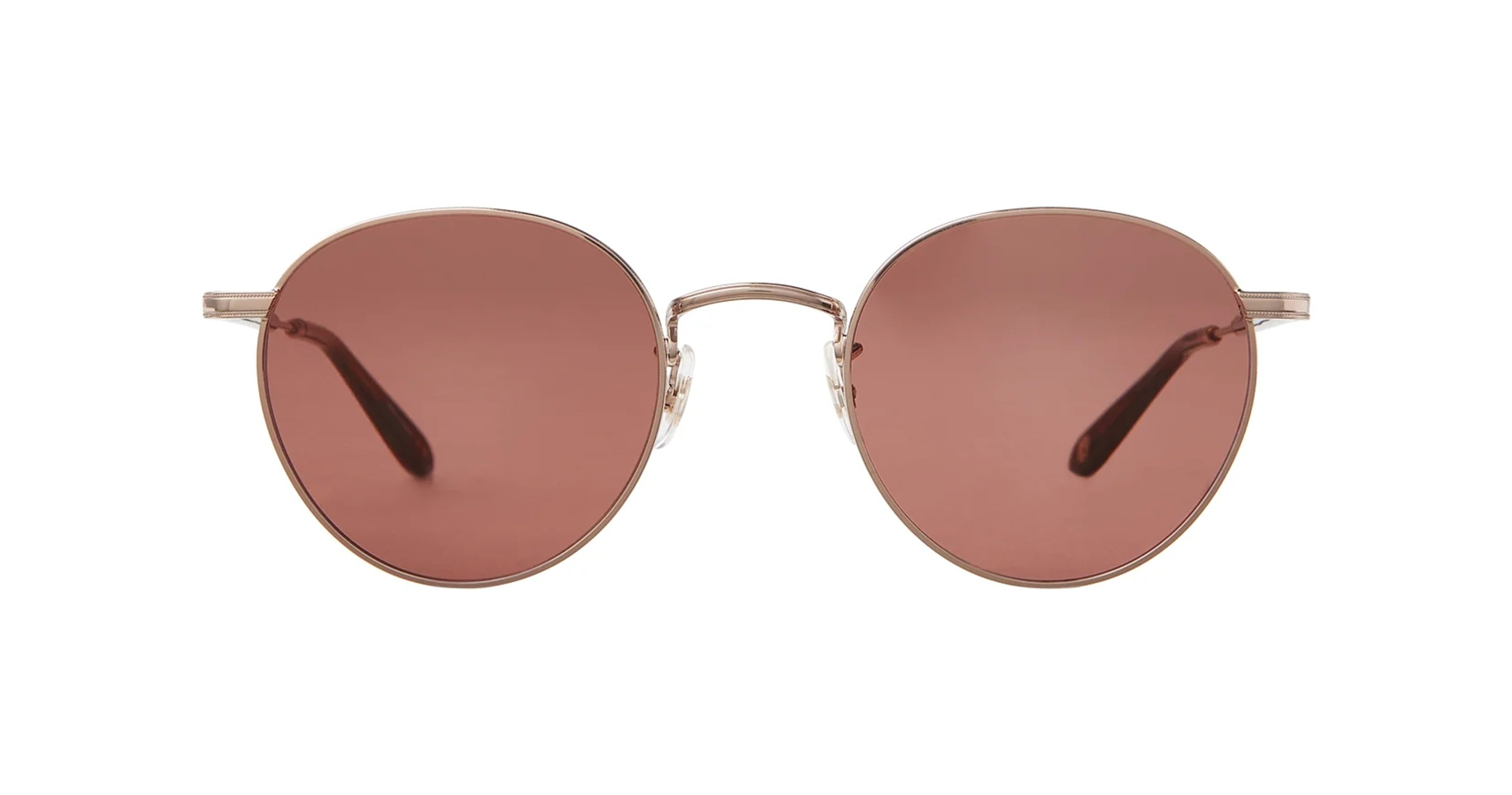Garrett Leight Wilson M Sun Sonnenbrille, Frontansicht Copper-Spotted Brown Shell