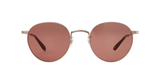 Garrett Leight Wilson M Sun Sonnenbrille, Frontansicht Copper-Spotted Brown Shell