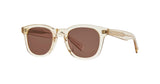 Garrett Leight Kinney II Sun Sonnenbrille, Schrägansicht Champagner