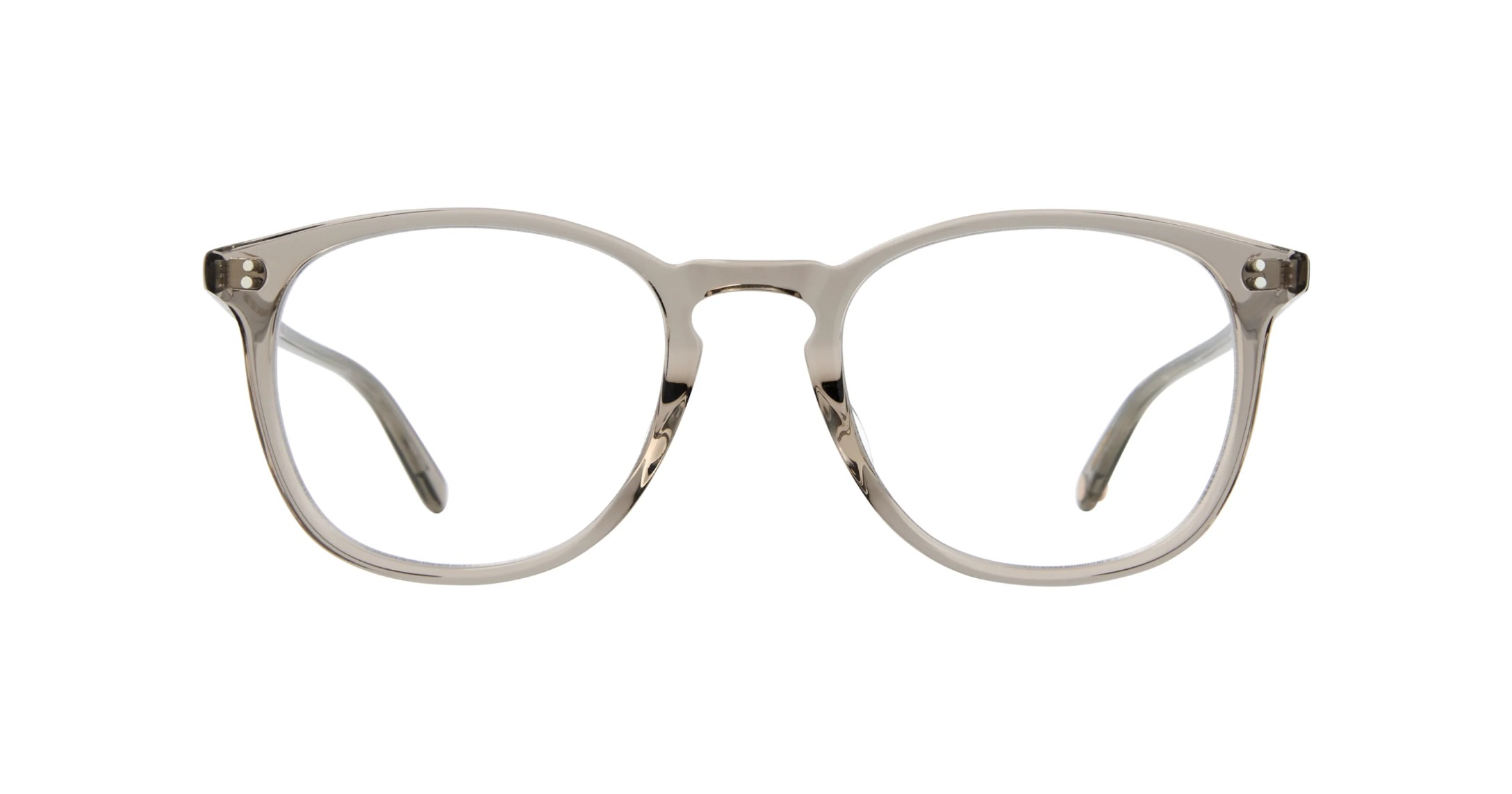 Garrett Leight Kinney Brille, Frontansicht Clay Crystal