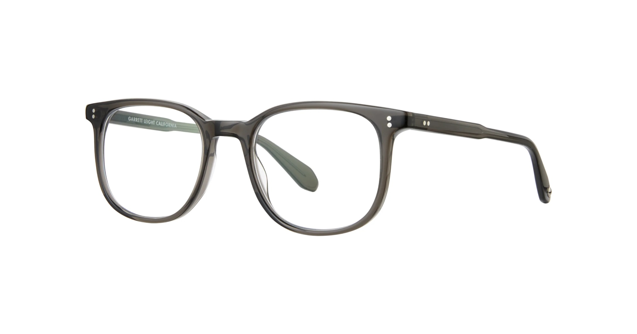 Garrett Leight Bentley Brille, Schrägansicht Black Glass