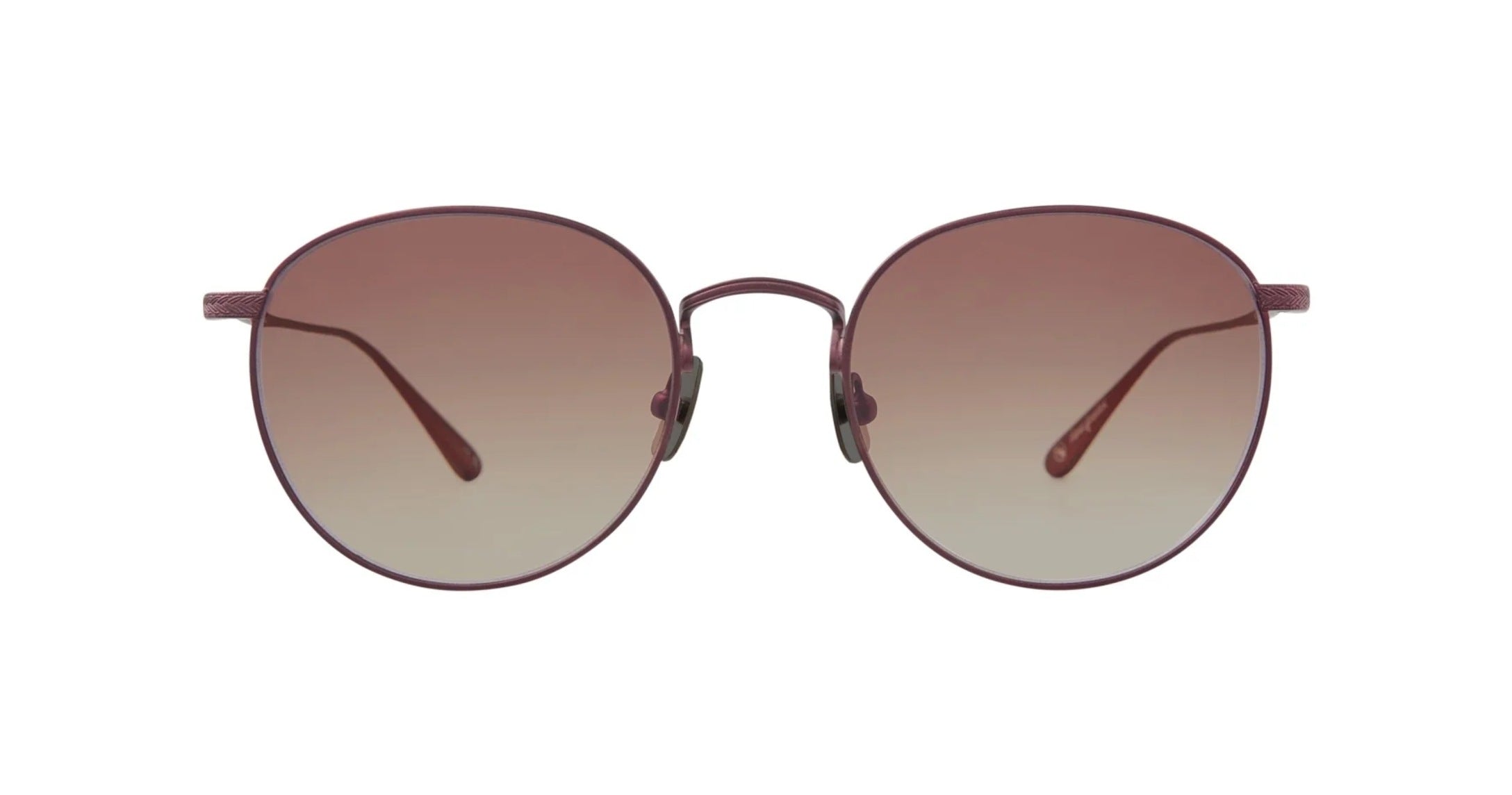 Garrett Leight Morningside M Sun Sonnenbrille, Frontansicht Mauve
