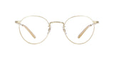 Garrett Leight Wilson M Brille, Frontansicht Gold/Beige