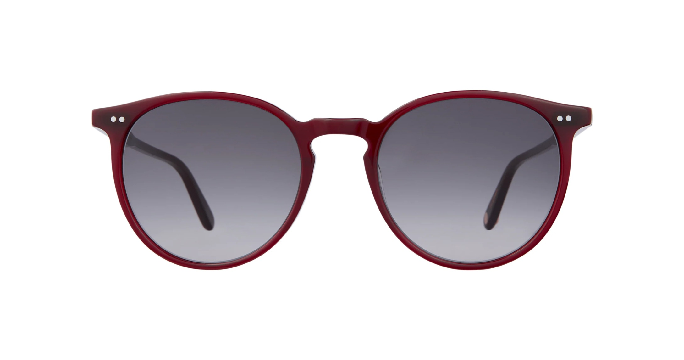Garrett Leight Morningside Sun Sonnenbrille, Frontansicht Lipstick