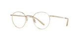 Garrett Leight Wilson M Brille, Schrägansicht Gold/Beige