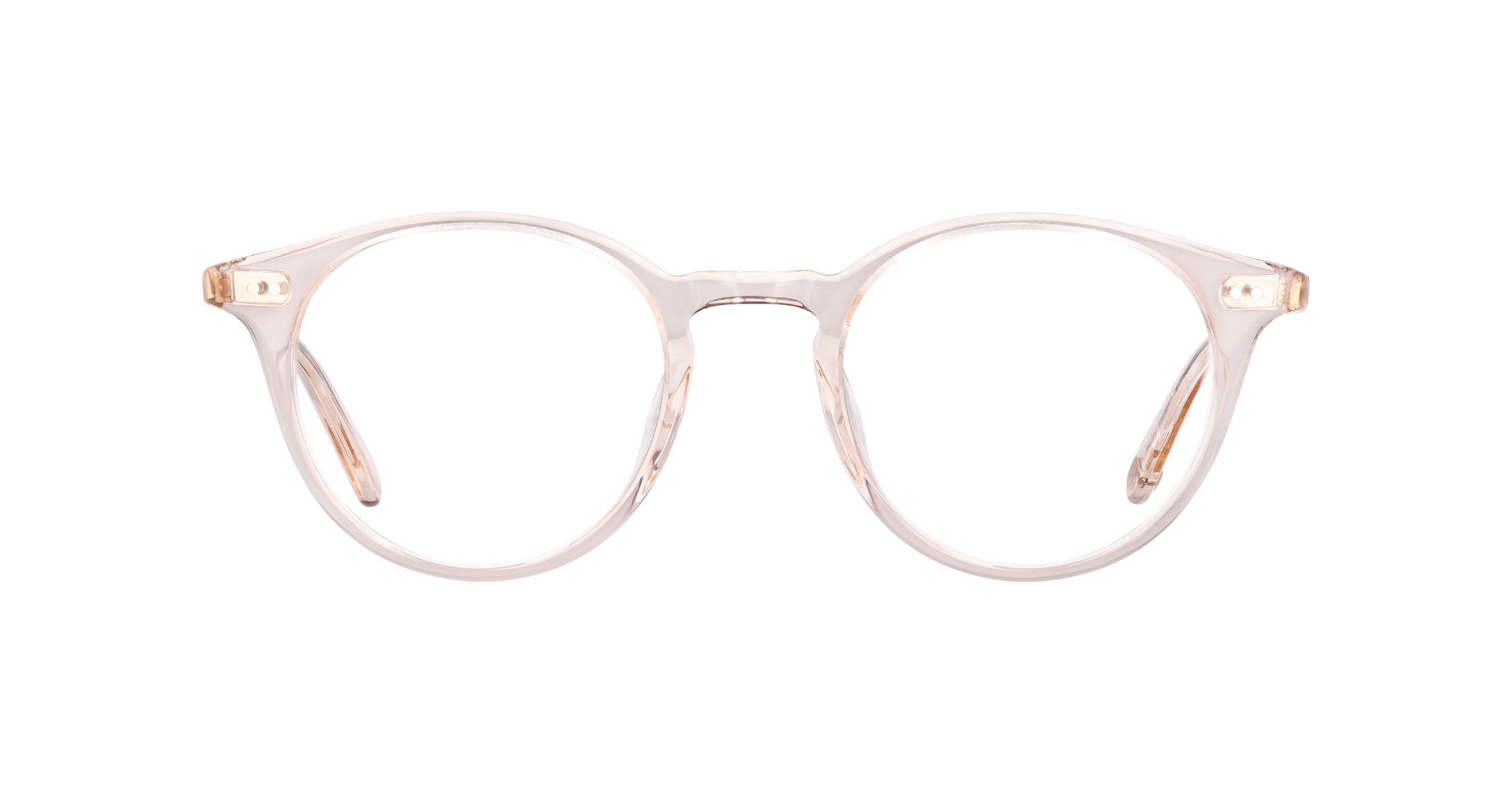 Garrett Leight Clune Brille, Frontansicht Shell Crystal