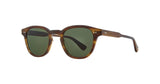 Garrett Leight Evan Sun Sonnenbrille, Schrägansicht Cherry Wood