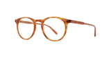 Garrett Leight Carlton Brille, Schrägansicht Honey Blonde Tortoise