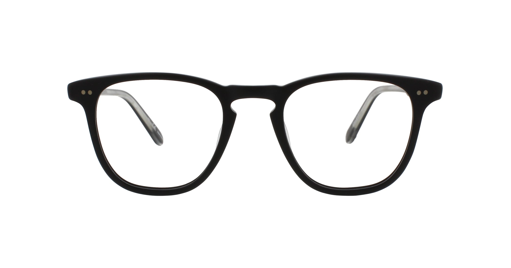 Garrett Leight Brooks Brille, Frontansicht Matt Schwarz