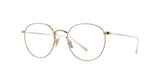 Garrett Leight Morningside M Brille, Schrägansicht Gold
