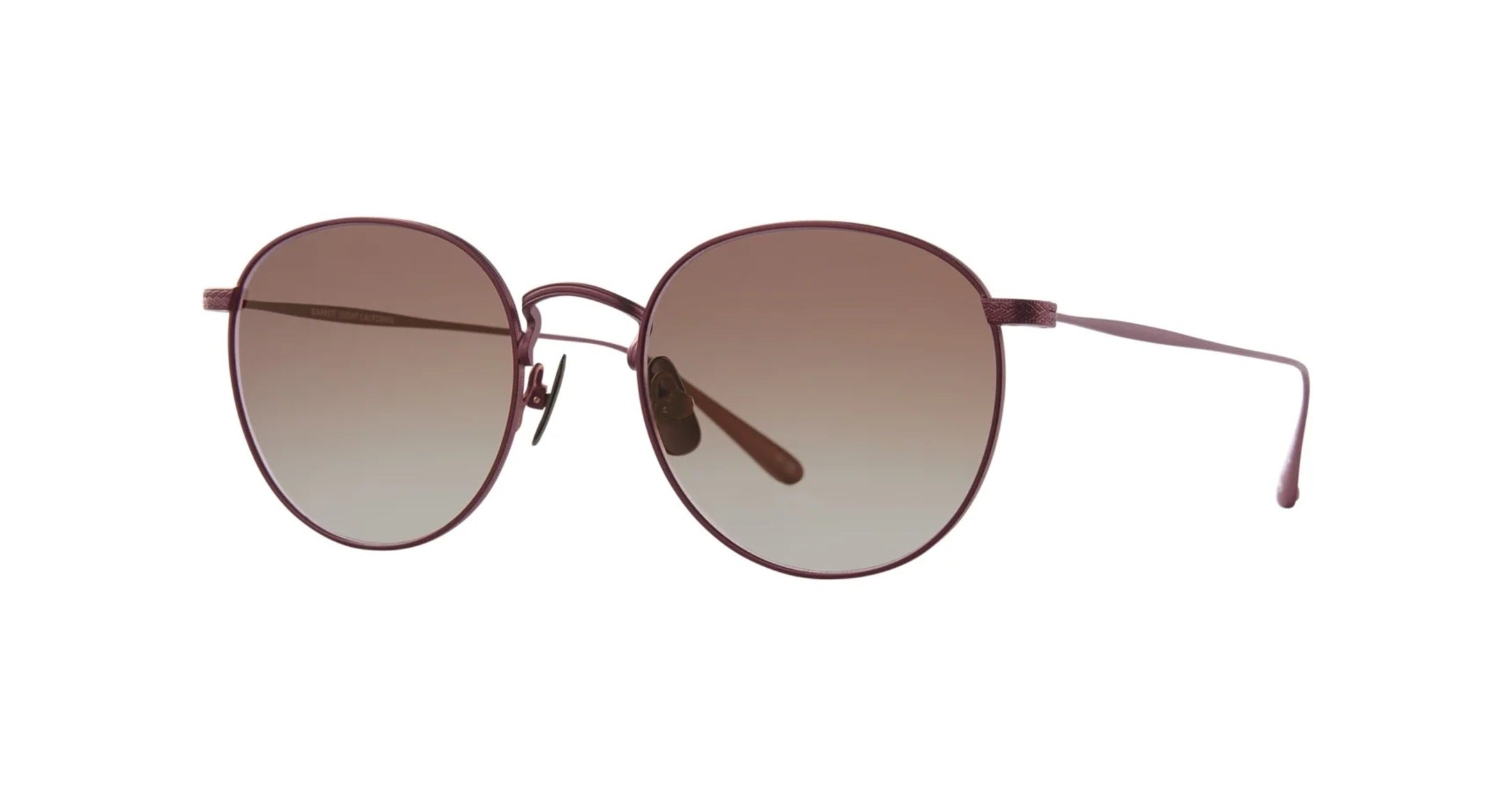 Garrett Leight Morningside M Sun Sonnenbrille, Schrägansicht Mauve