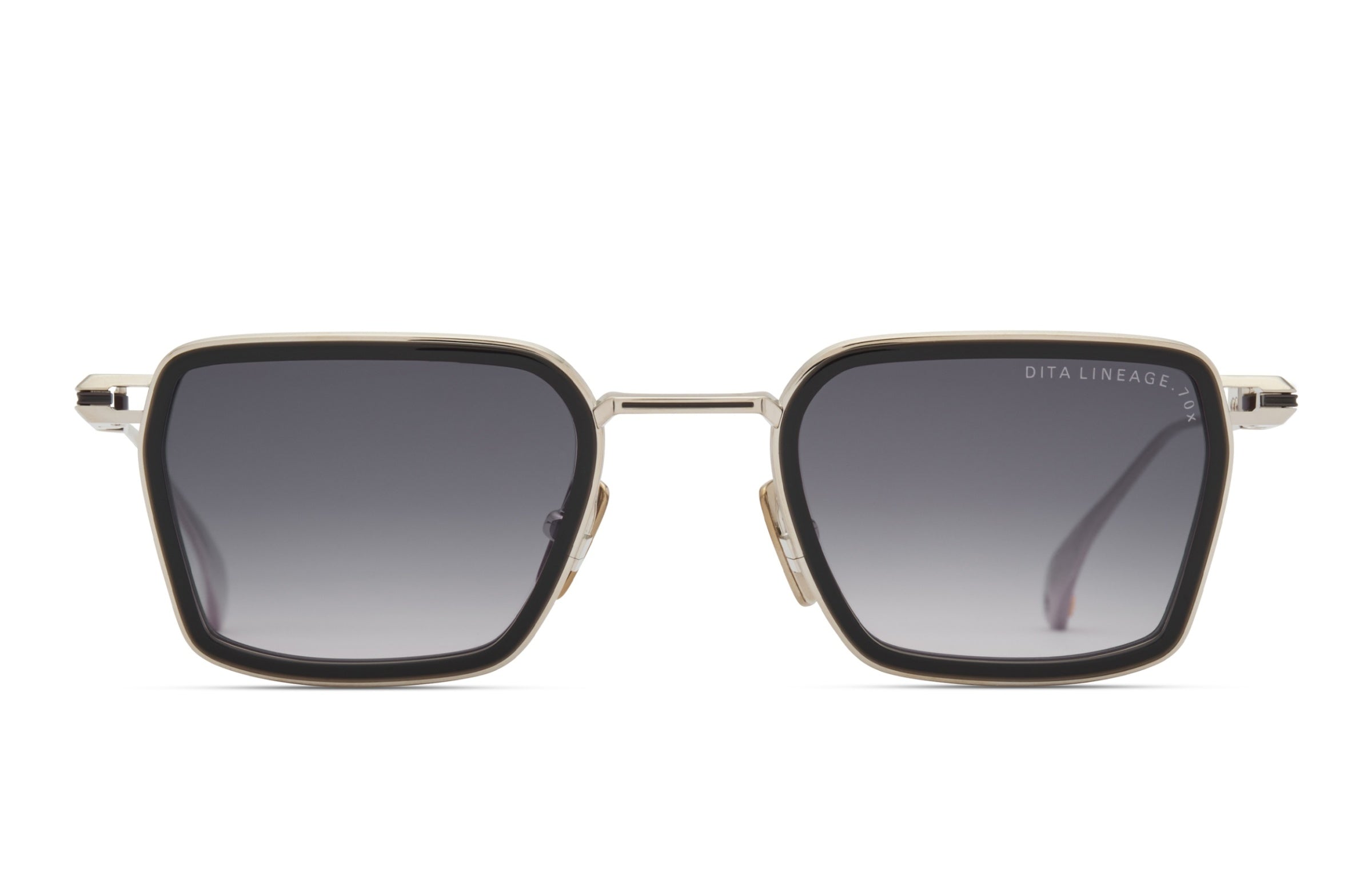 Dita Lineage.70X Sun Shiny Silver/Black Glass/Black Iron (03)