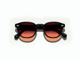 Moscot Lemtosh Tints Sonnenbrille, Schwarz mit Cabernet