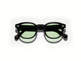 Moscot Lemtosh Tints Sonnenbrille, Schwarz mit Limelight