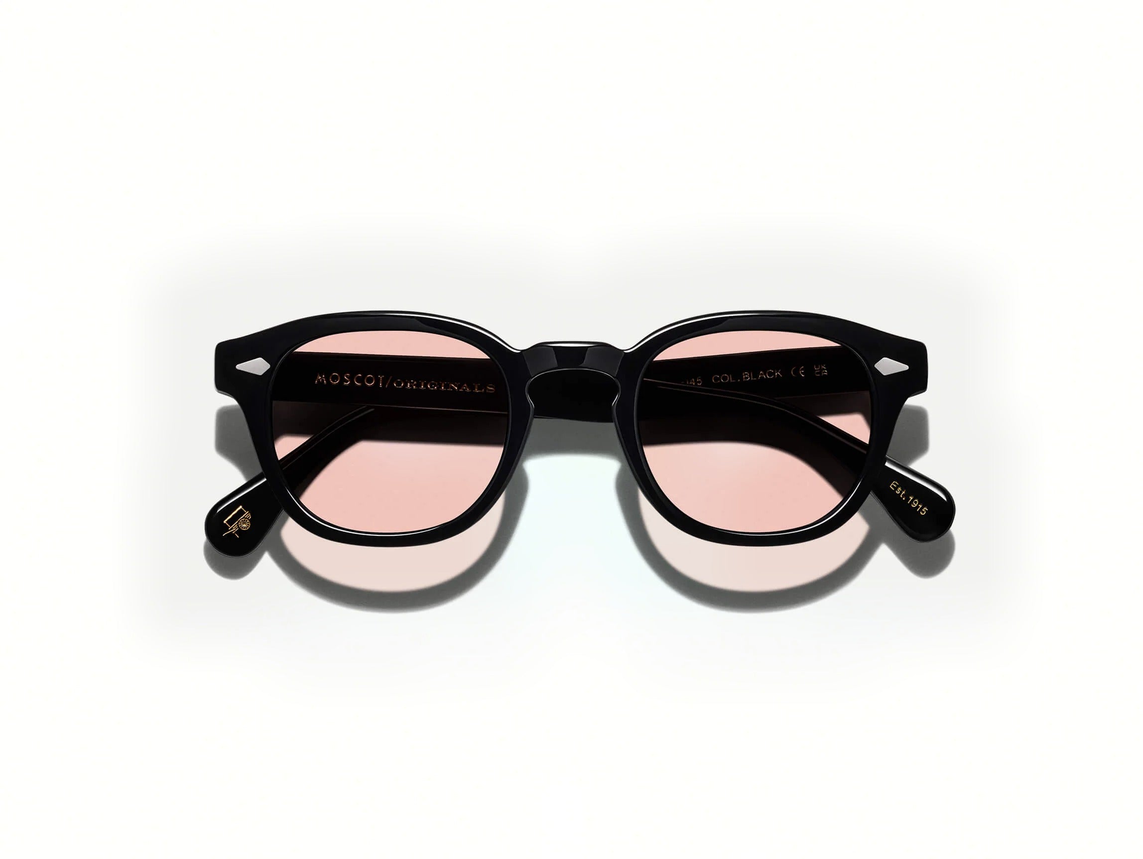 Moscot Lemtosh Tints Sonnenbrille, Schwarz mit NY Rose